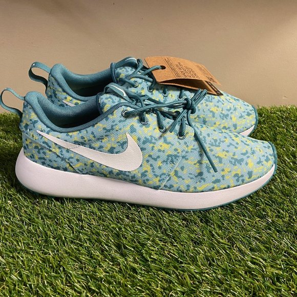 Nike Roshe G Spikeless Golf Shoes Teal Green Camo Mens 9.5 FD2599-400 NEW